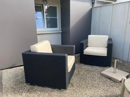2 Loungesessel Rattan von Hunn-Gartenmöbel
