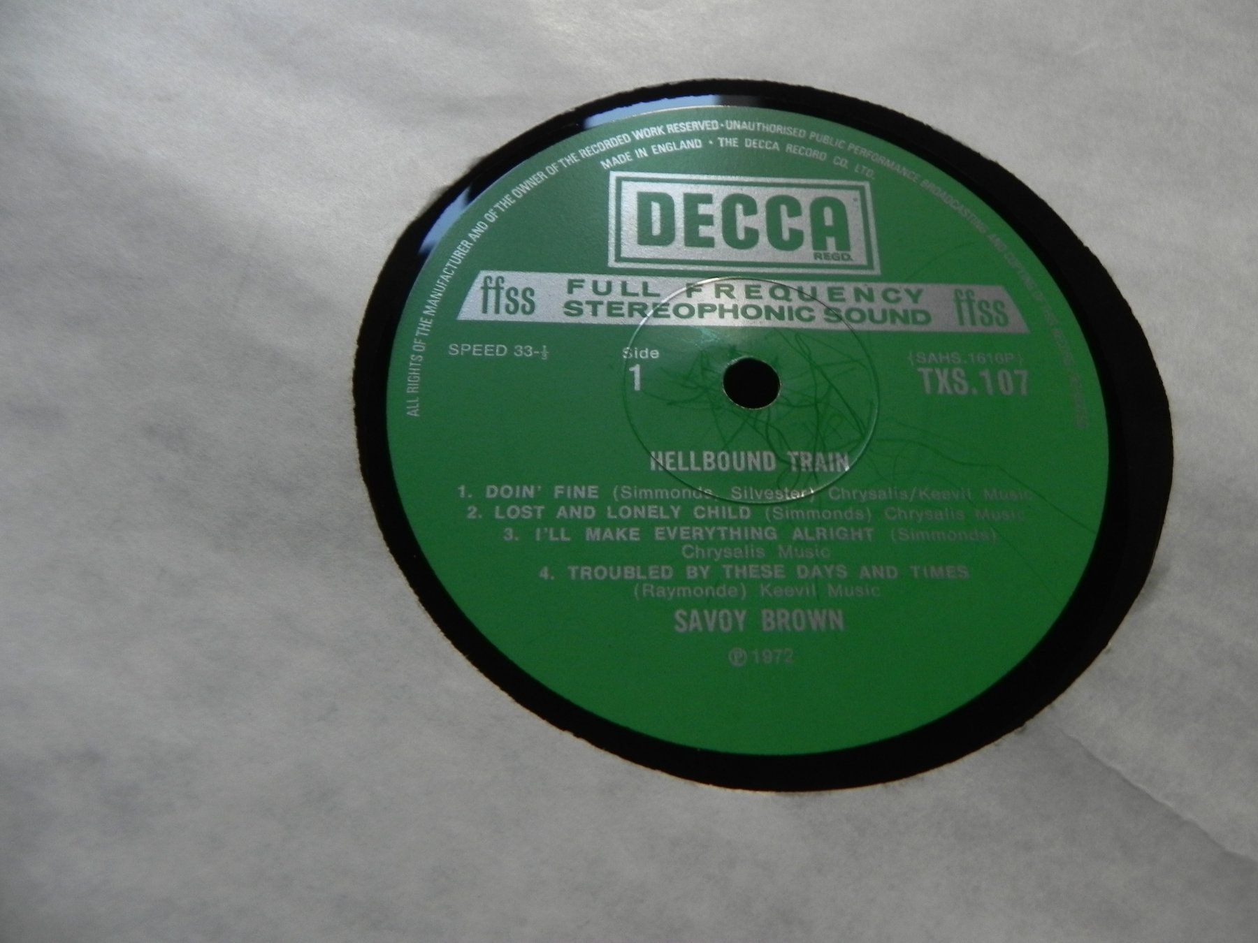 Dischi in vinile: LP brit. Blues Prog. Rock Savoy Brown 1972 Hellbound Train – Usato da Siebnen venduto da krimsie 4