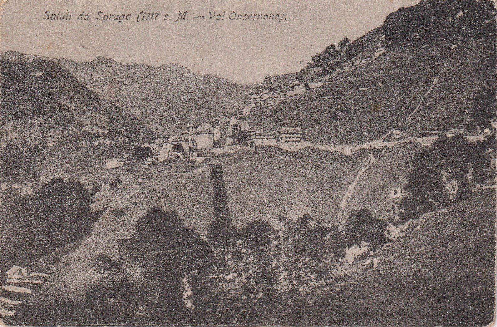 Cartes postales: AK Spruga Val Onsernone - 1918 – D'occasion à Riva San Vitale par MAR-NAPO