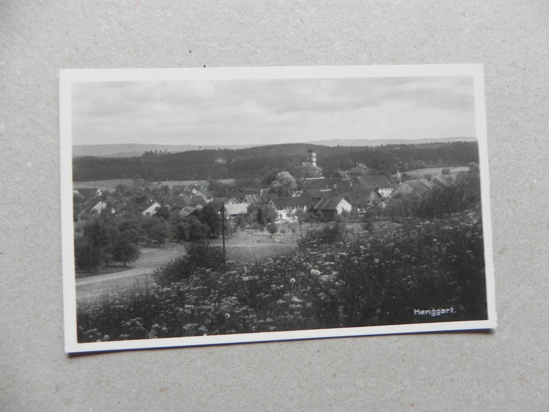 Cartoline postali: Ansichtskarte Henggart ZH Zürich 1925 – Usato da Siebnen venduto da krimsie