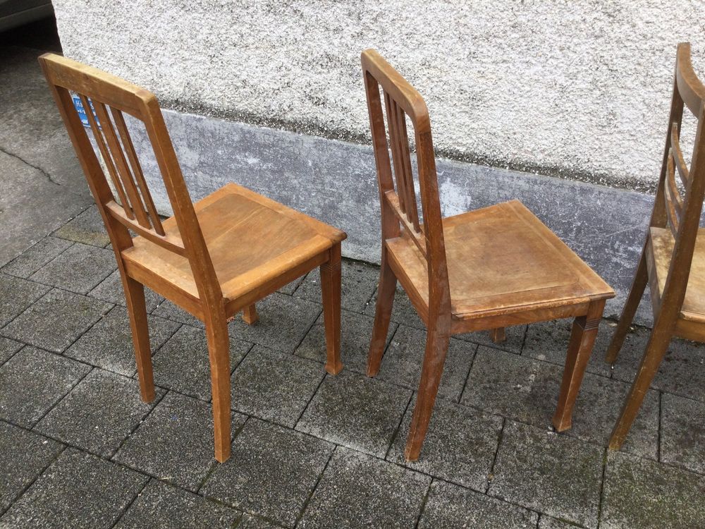 Gebrauchte Holz Jugendstil Stühle mit Stäbli Kaufen auf Ricardo