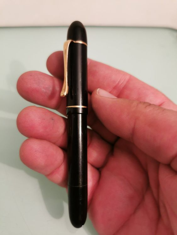 Stylo Plume Waterman Noir Avec Bouchon Argenté - Ancien, Occasion, Fonctionnel