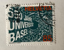 Nr.1348 mit Stempel 550 Jahre Universität Basel 2010  