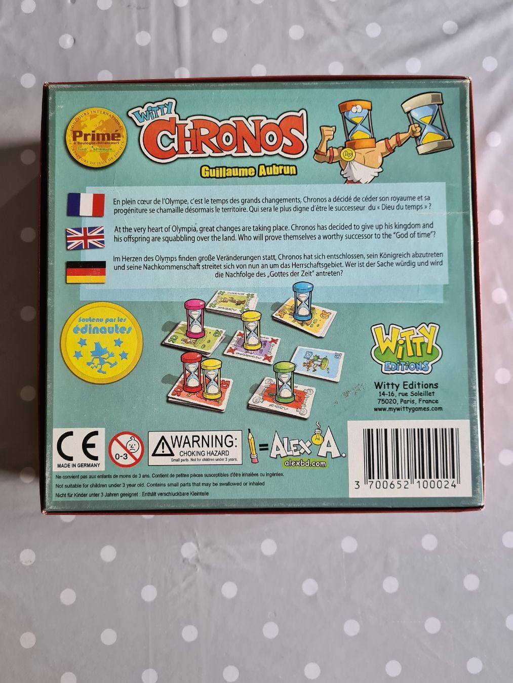 Jeux: jeu witty chronos – D'occasion à Mayens-De-Chamoson par arvine29 1