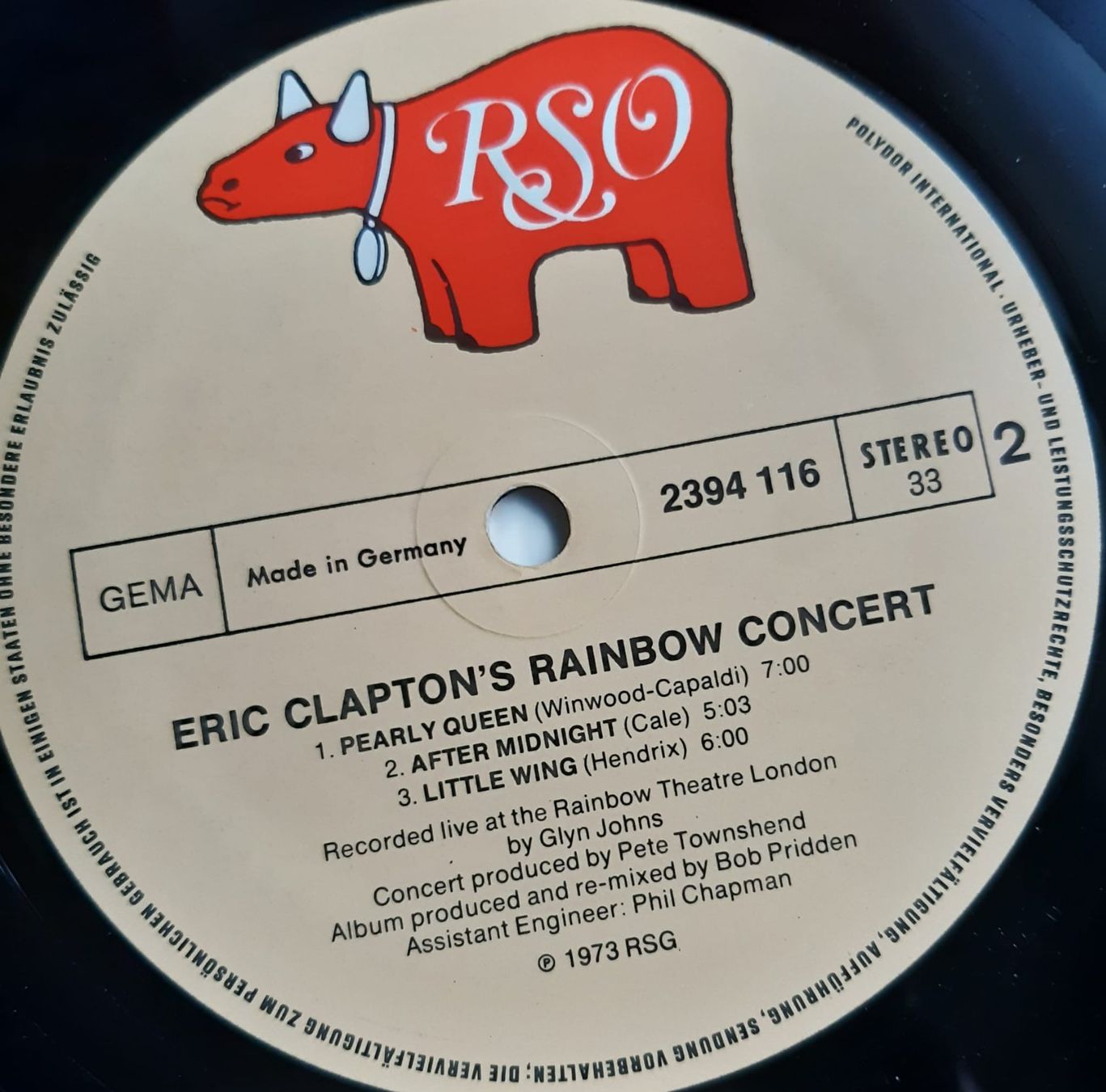Dischi in vinile: ERIC CLAPTON: Rainbow Concert  RSO:  2394 116 – Usato da Frick venduto da kyb_yq8h 3