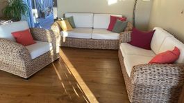 Polstergruppe Natur Rattan