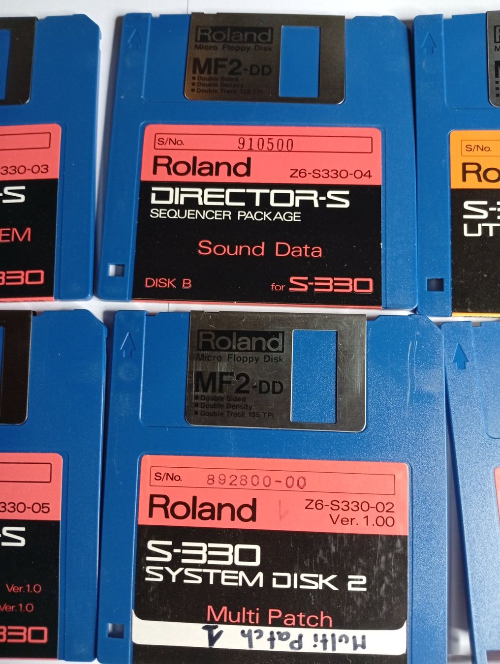 Roland Strumenti musicali: 6 Original Disketten Für Roland S 330 Sampler – Usato da Zénauva venduto da Alois6 2
