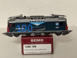 Bemo 1258 199 Ge 4/4 II 619  100 J.Bernina  Jubi-Lok digital