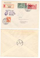 Lettre R. de Dietikon cachet S266 pour Baden le 30.VI.46