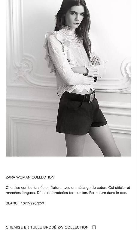Camicette: Zara blouse brodée taille M comme neuf – Usato da Yens venduto da GIPE 3