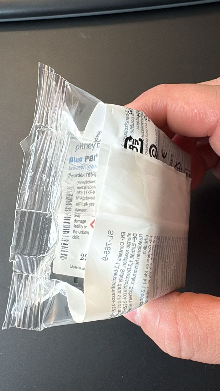Cartucce per stampanti & toner: Tintenpatrone von Pitney Bowes Farbe Blau – Nuovo e nell'imballaggio originale da Sursee venduto da Network_41AG 1