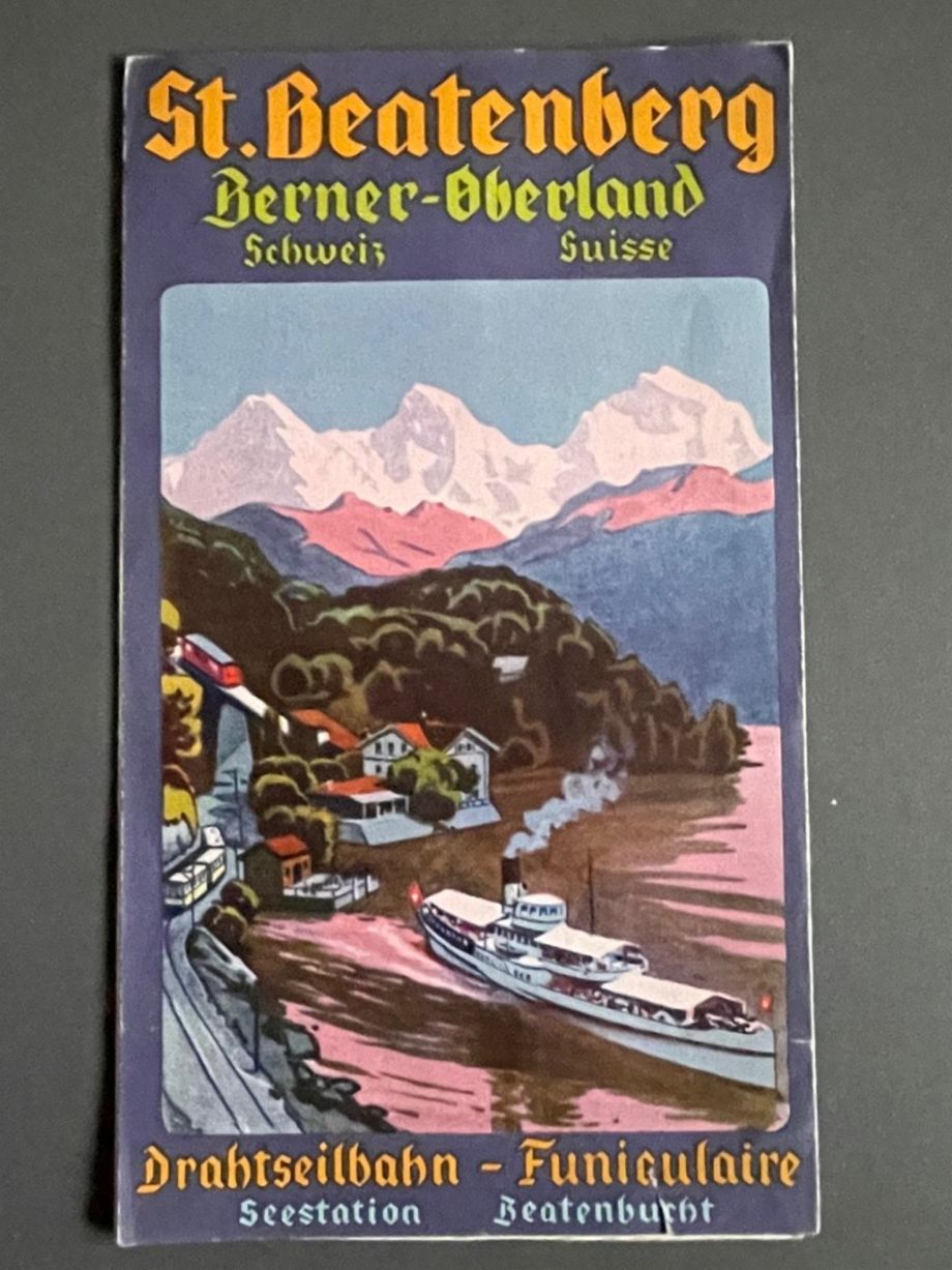 Dokumente: St. Beatenberg Drahtseilbahn /Bergbahn Dampfschiff Thunersee – Gebraucht aus Luzern von oh_08