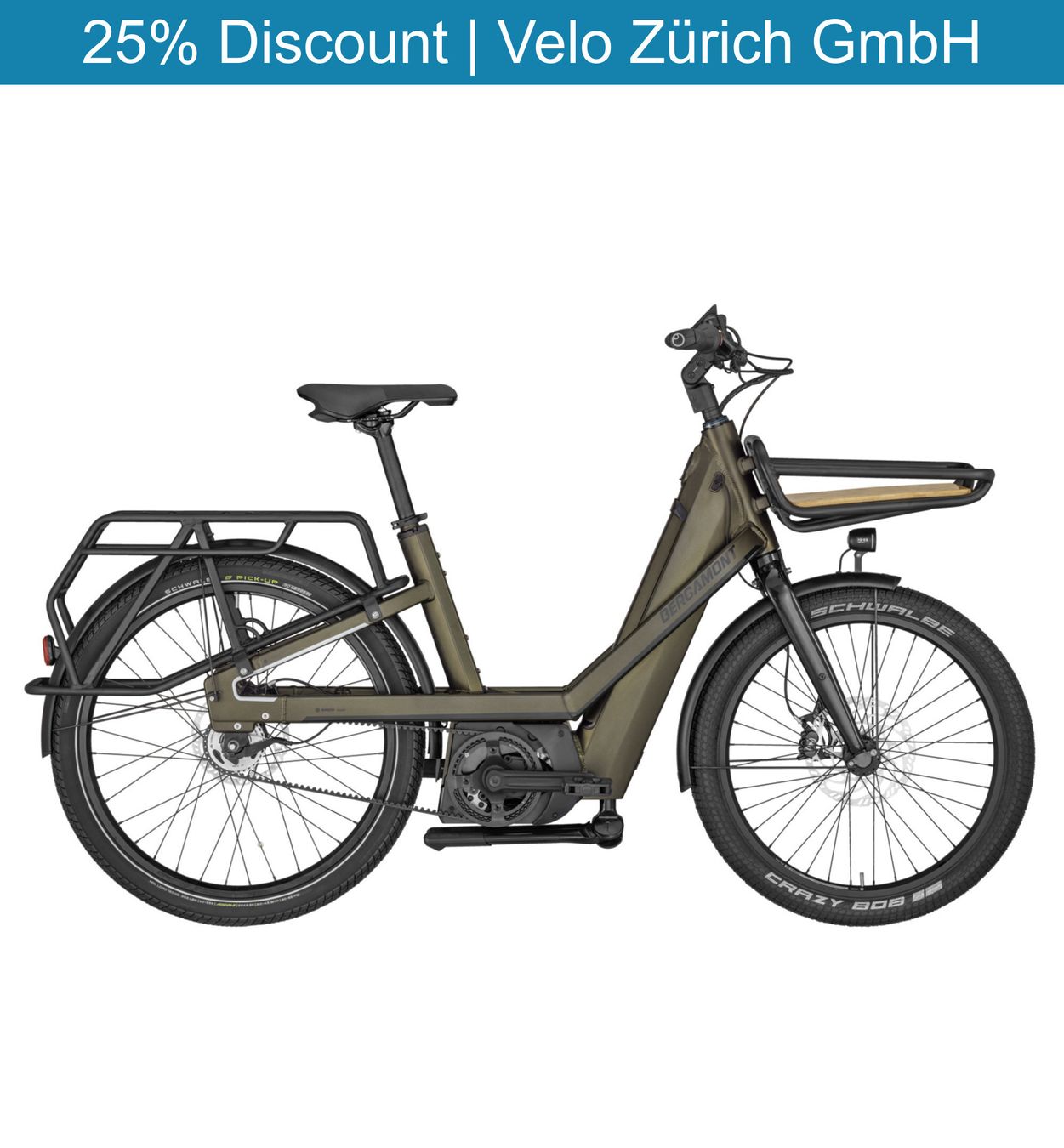 Biciclette: Cargobike Bergamont E-Cargoville Bakery – Nuovo (secondo la descrizione) da Zürich venduto da Velo_Zuerich_Cargo