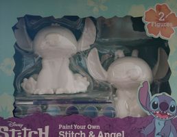 DIY Stitch & Angel Figuren zum Bemalen, Neu