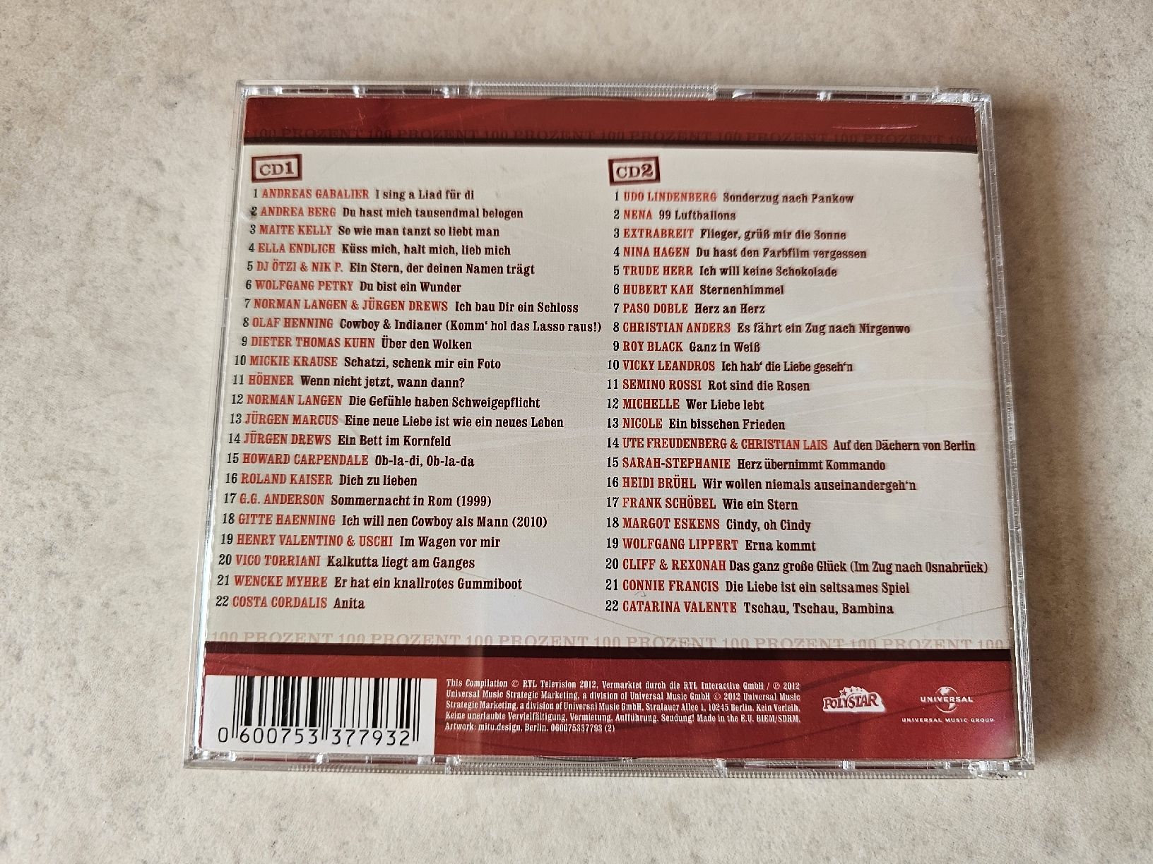 CD: 100 Prozent Schlager  /  2 CD's – Usato da Schneisingen venduto da backstore24 1