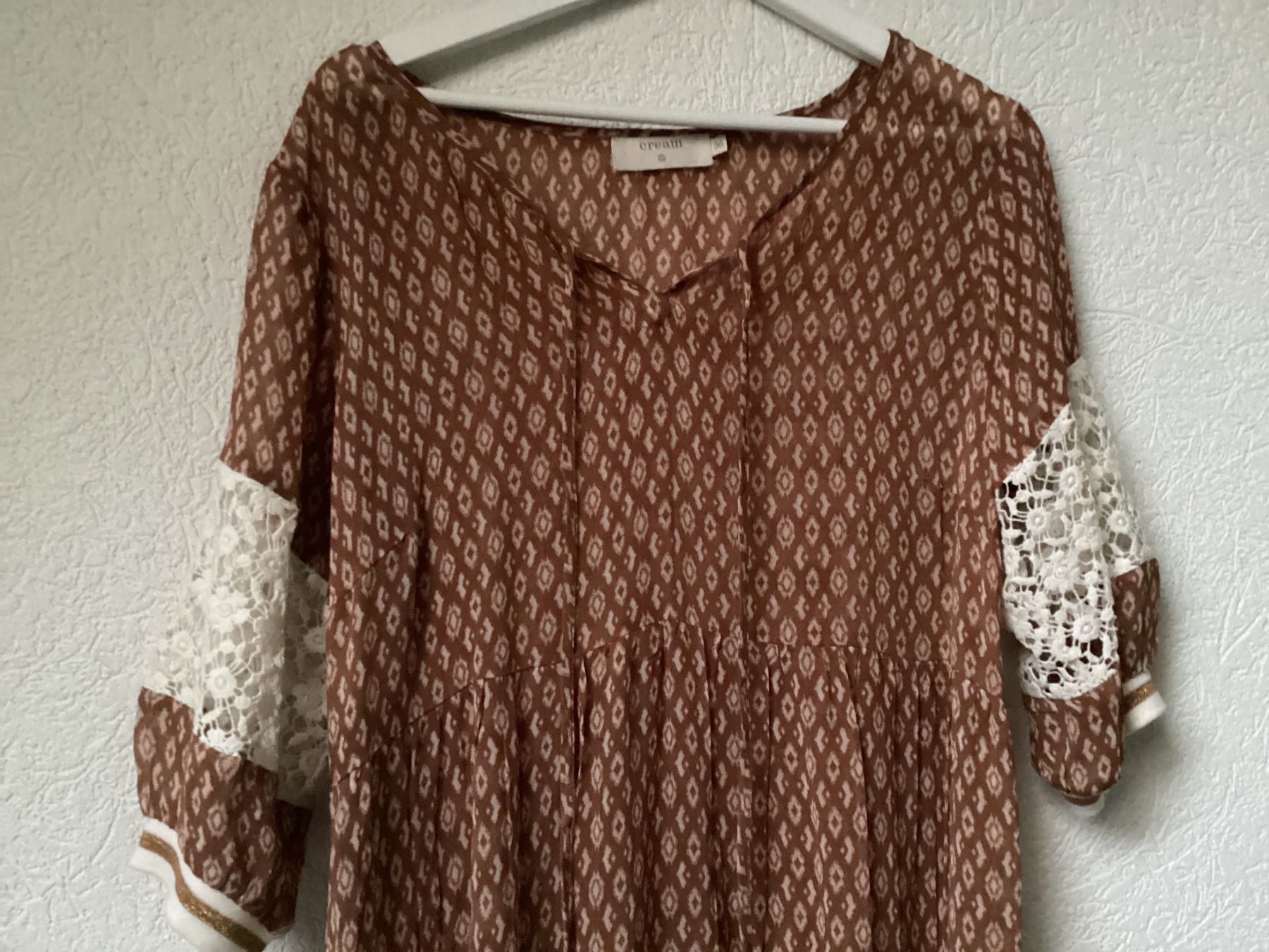 Cream Vestiti: Cream Kleid mit Spitze, Grösse 36 Boho Look! – Usato da Homberg b. Thun venduto da Homata 1