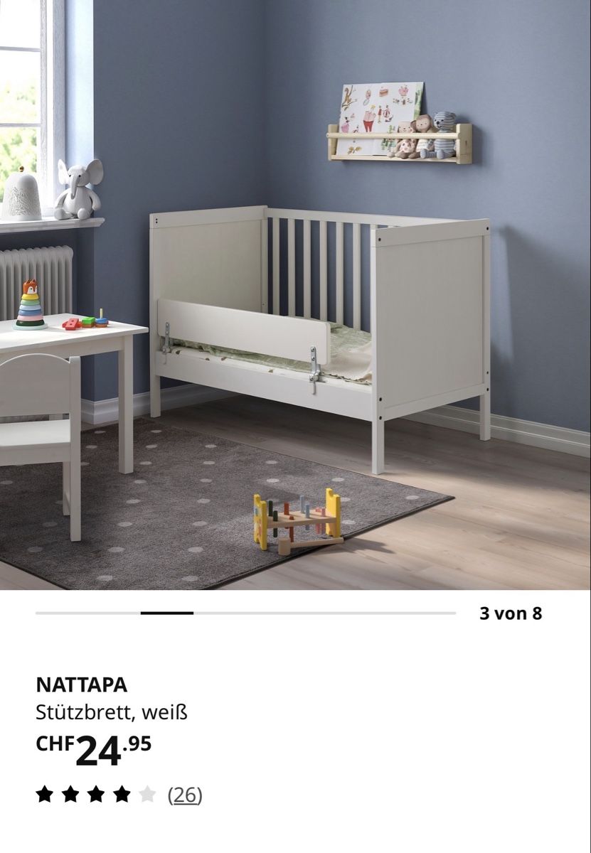 Ikea Box & Barriere di sicurezza: Ikea Nattapa Rausfallschutz – Usato da Zürich venduto da Krissu 2