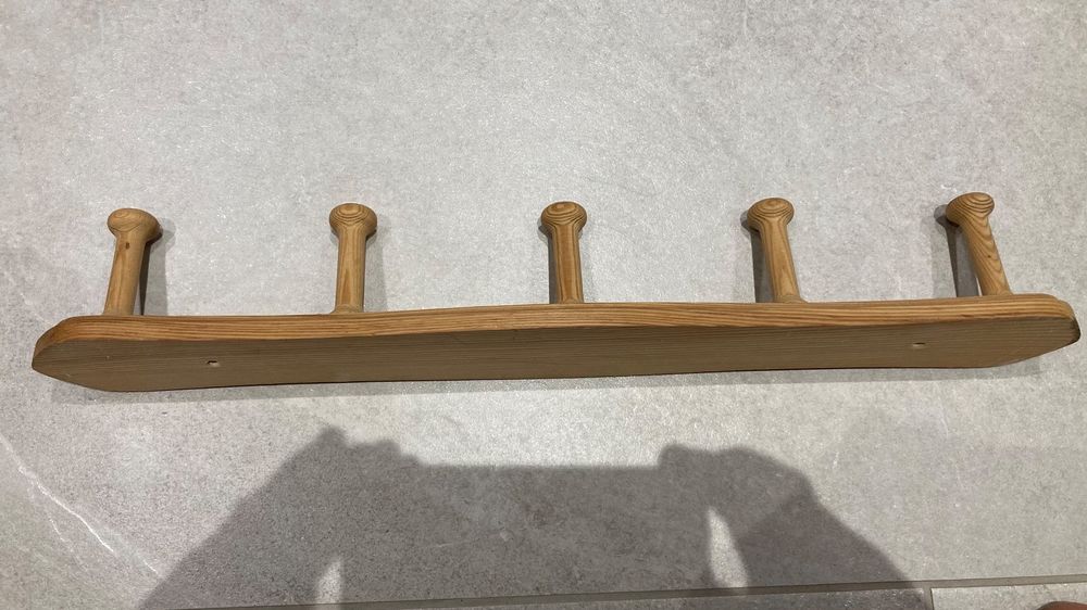 Wandgarderobe Aus Massivholz – 16 Haken & Akkordeon-Design | Rustikal & Platzsparend Für Flur & Wohnzimmer