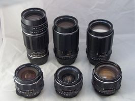 SommerAktion! 8 Asahi Takumar Objektive 24mm 200mm M42 SMC