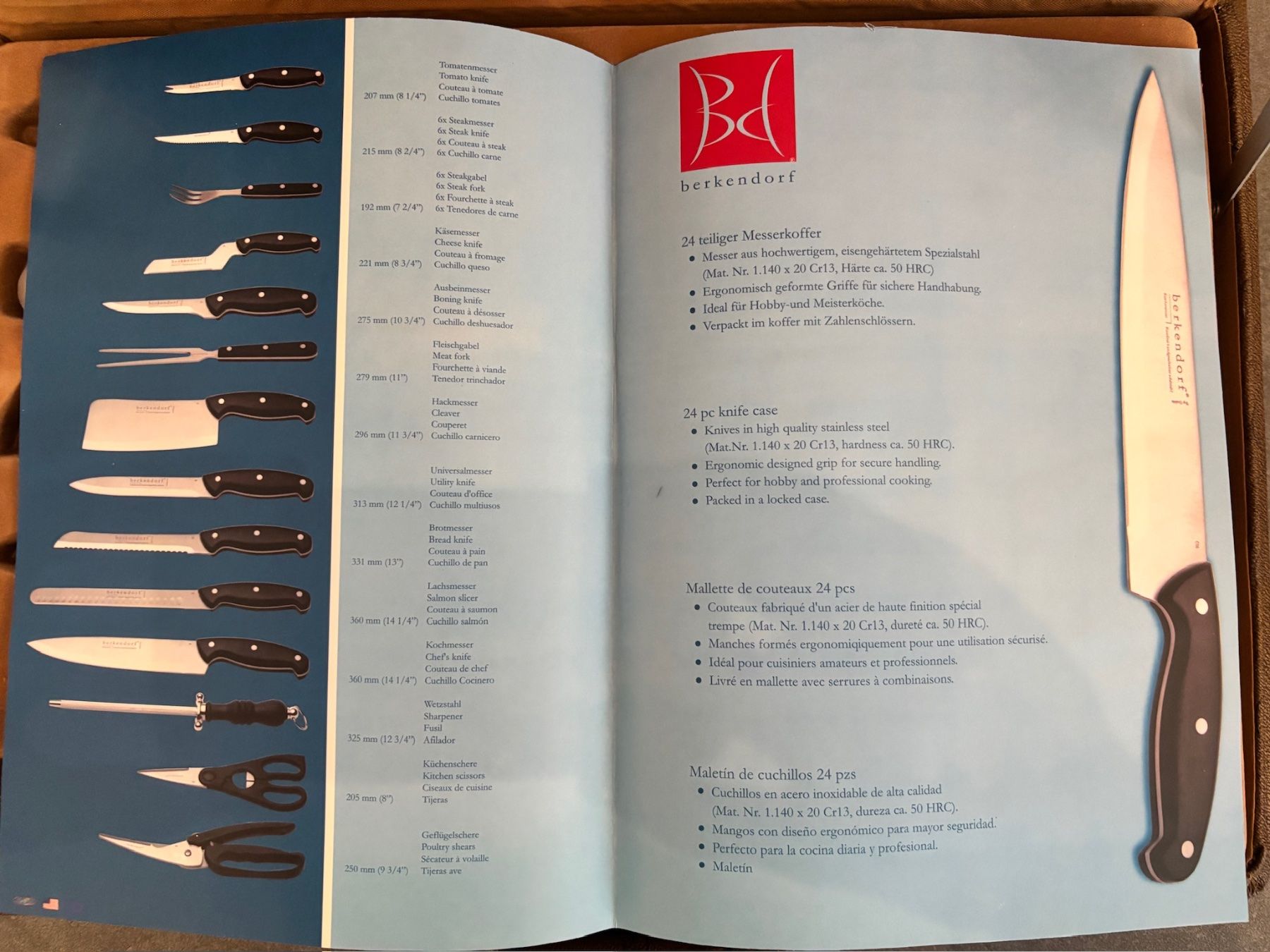 Couteaux: Messerkoffer von Berkendorf – Neuf (Voir description) à Mühlethurnen par PaescuM26 5