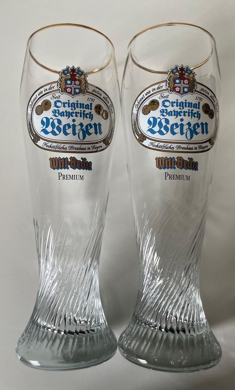 Verres: Traditionelle Weizenbiergläser von Will-Bräu – D'occasion à Basel par Jcva 1