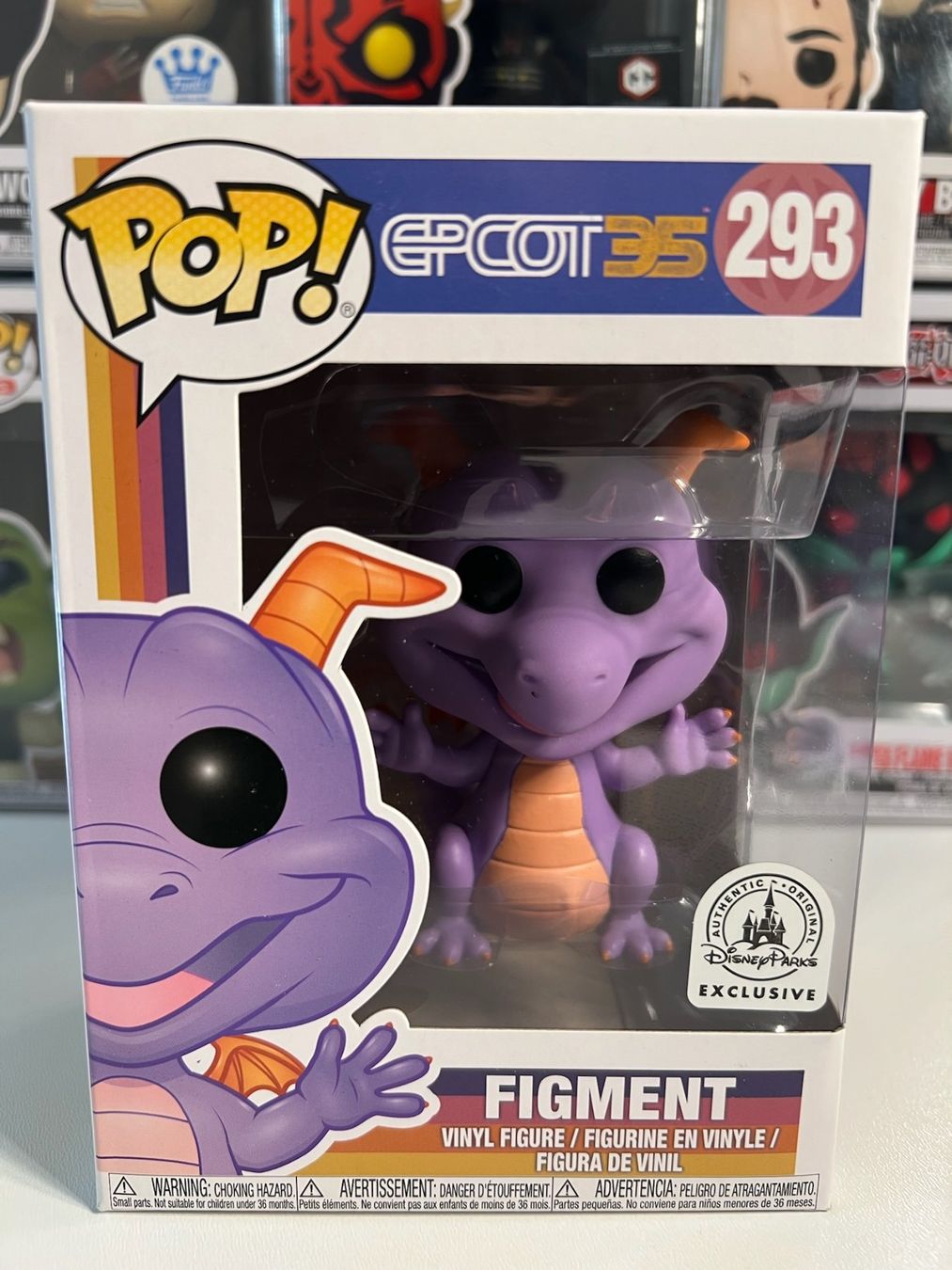 Funko Statuette: Funko POP! Disney Parks Epcot 35 Figment Edition Limitée – Usato da Le Mouret venduto da perfectbijou