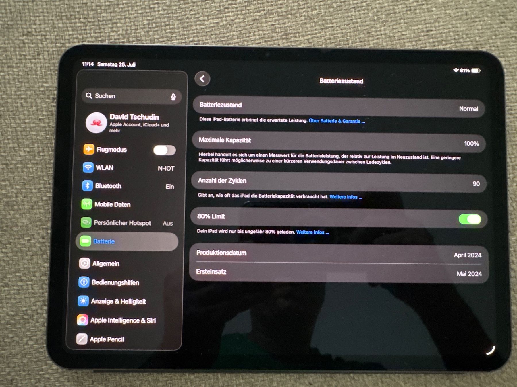 Apple Tablet PC: Ipad Pro 11, M4, 256 GB, Cellular – Usato da röschenz venduto da Dave__ 3