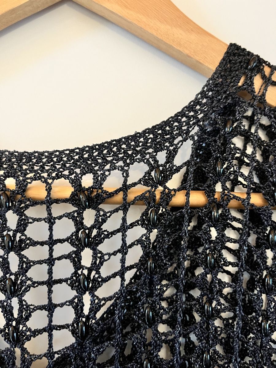 Top: Black Crochet Summer Top, Grösse S/M – Usato da Baar venduto da 4sale-tina 2
