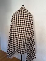 French Terry Hahnentritt beige/schwarz 1,8x1,8m