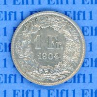 CHF___1.00 1904 unz 1 Franken