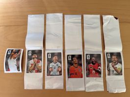 Panini Fussball Sticker 6 Stk. von Coca Cola Etiketten