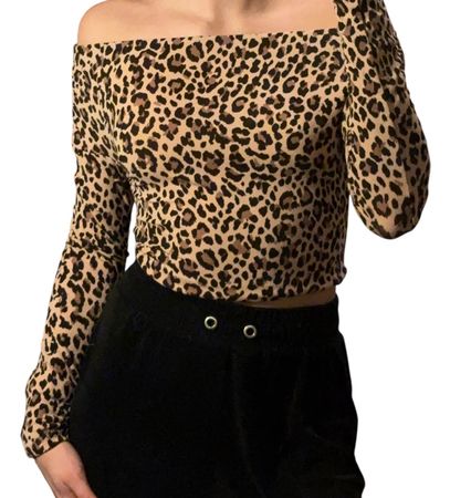 Bershka Oberteil Leoprint, Gr. S, Top Zustand für den Herbst