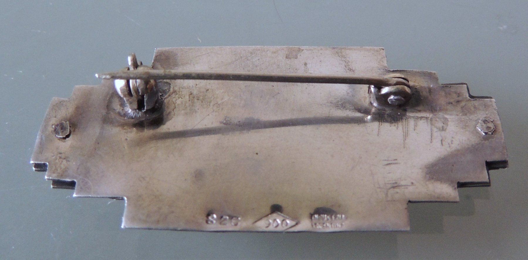 Spille & Fermagli: Silber 900 Brosche aus Argentinien 48 x 23 mm – Usato da Waldenburg venduto da schaller707 3