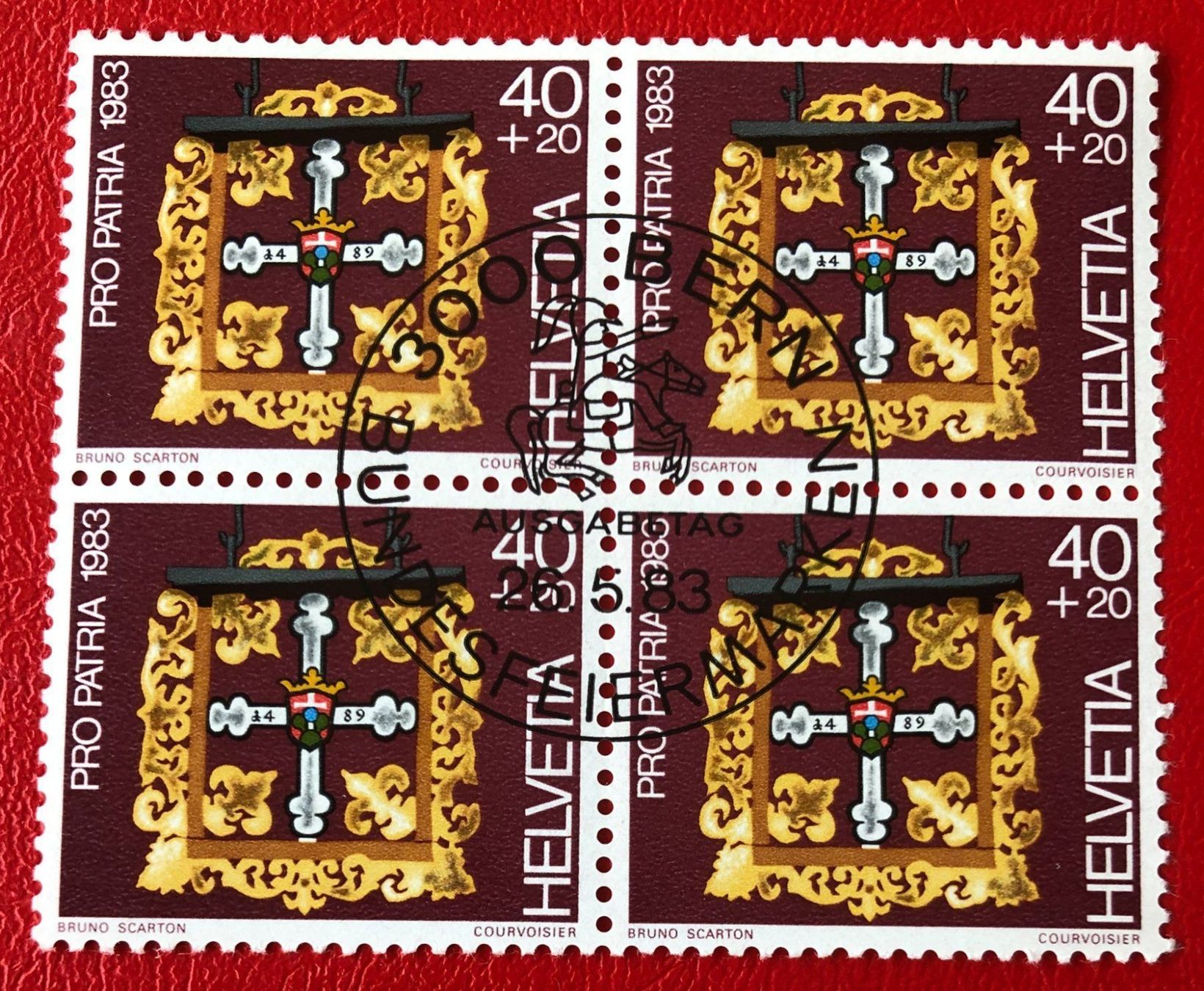 Tutti i francobolli: 4 er Block Nr. B 199 mit Vollstempel Bern – Usato da Aarau venduto da Billa007