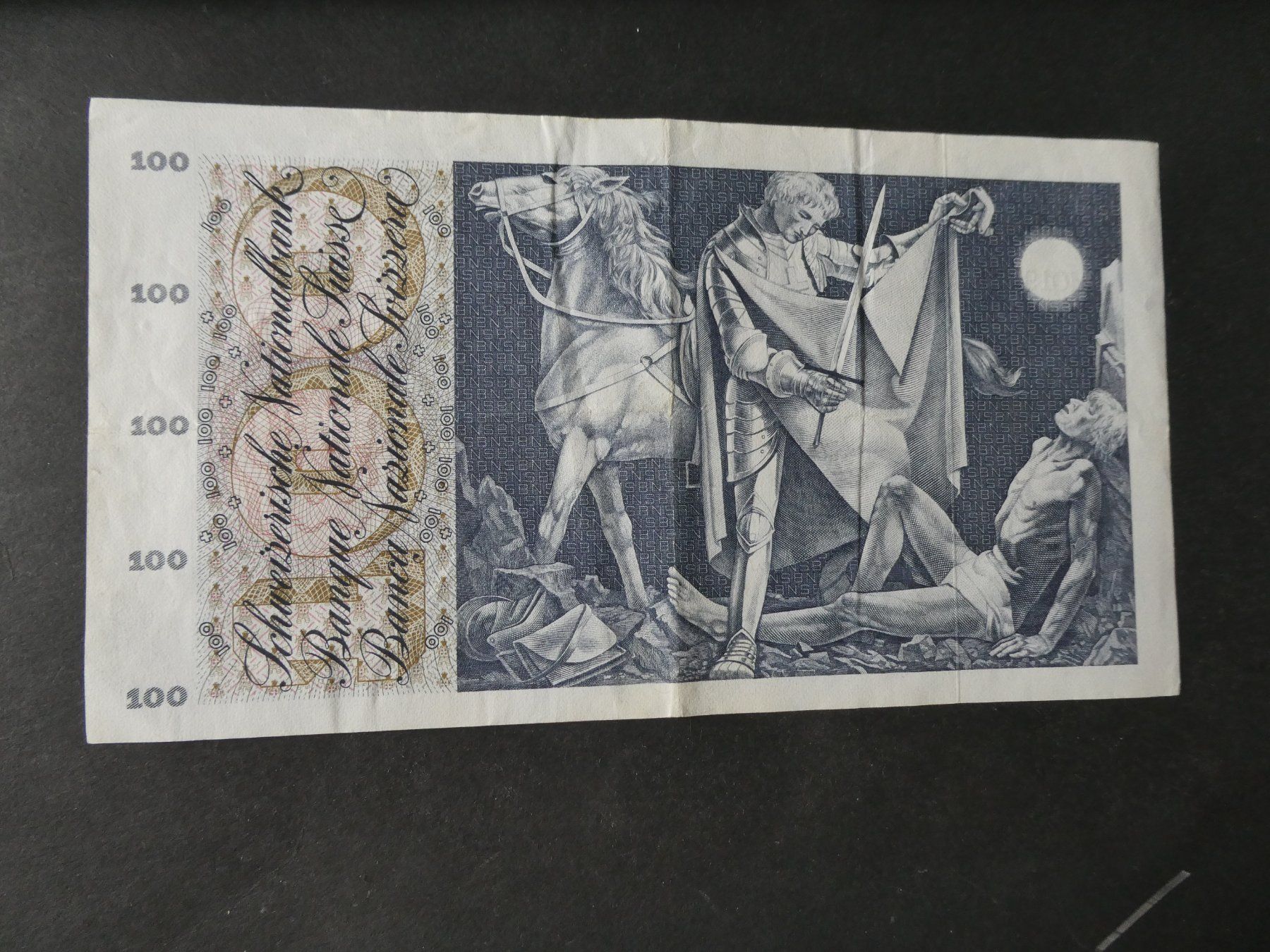 Banconote: Schweiz 1973,  100 Franken – Usato da Hinterforst venduto da rohusri 1