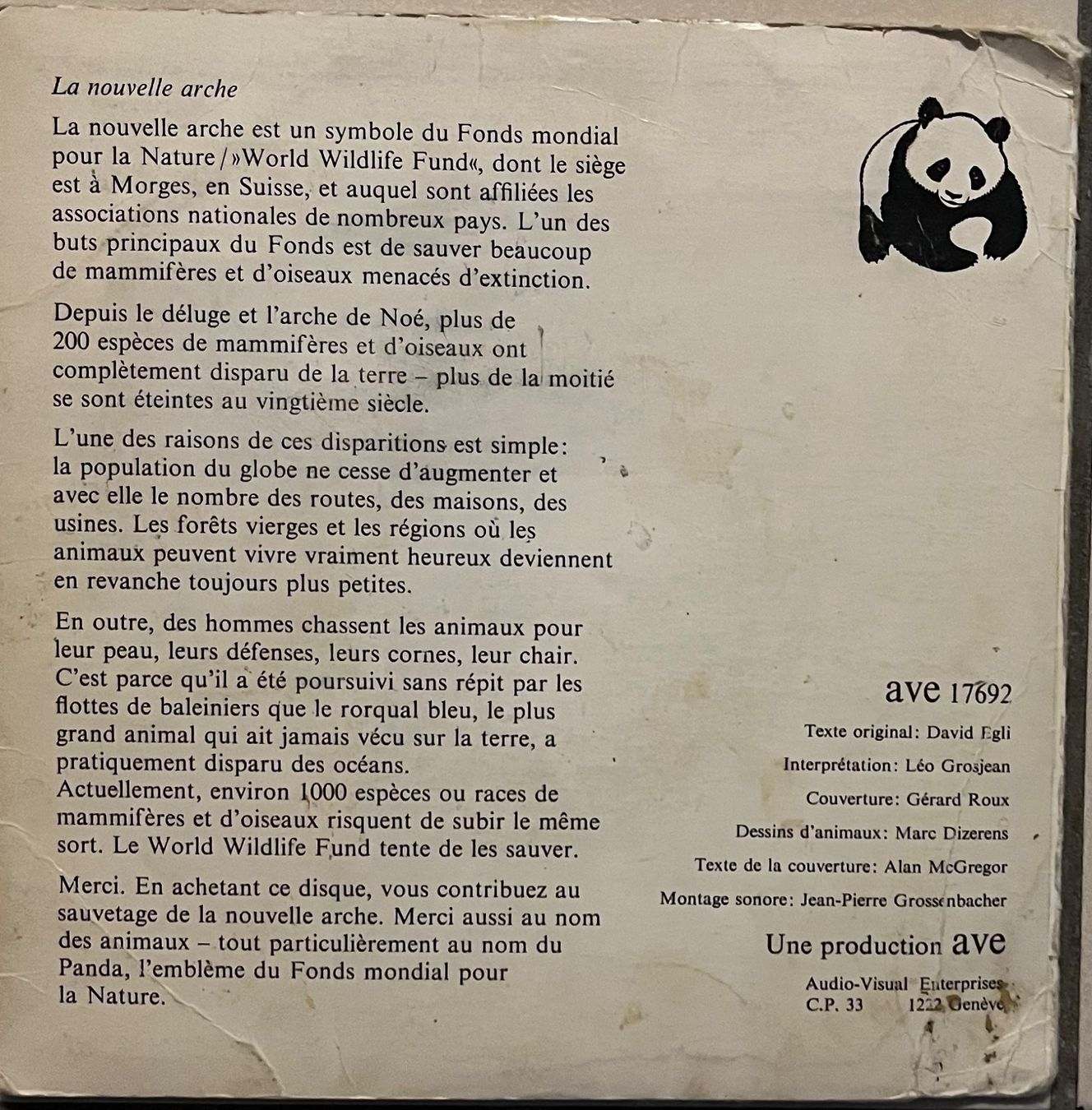 Schallplatten: L'ARCHE DE NOÉ – Gebraucht aus Bussigny von vinyl-pas-cher 2