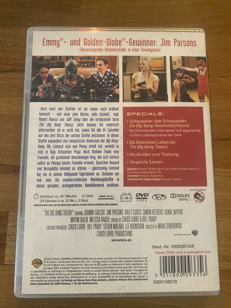 The Big Bang Theory Staffel 4 DVD - Super Zustand! (Neu (gemäss ...
