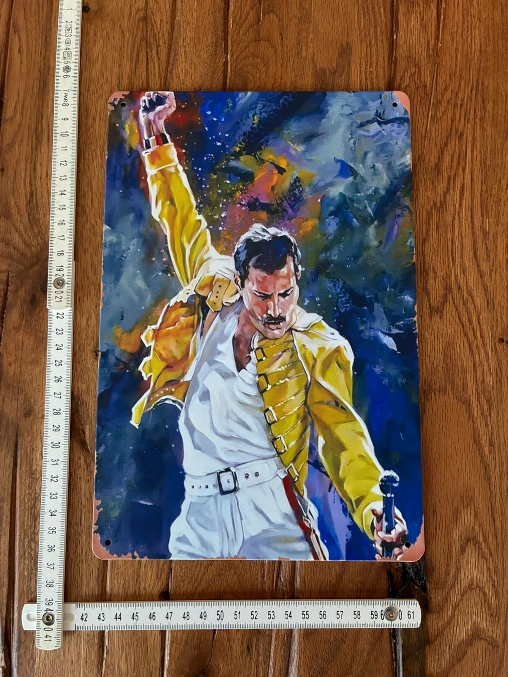 Schallplatten: Queen Freddie Mercury - schönes Blechschild - 20x30 CM - neu – Neu und originalverpackt aus Bremgarten AG von Eurotiz 2
