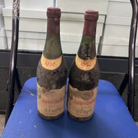 2 bouteilles Charmes-Chambertin J. Thorin 1959 ancien rare!!
