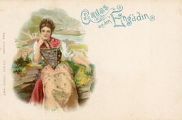 Engadin   GR  -    Tracht     ca. 1 9 0 0