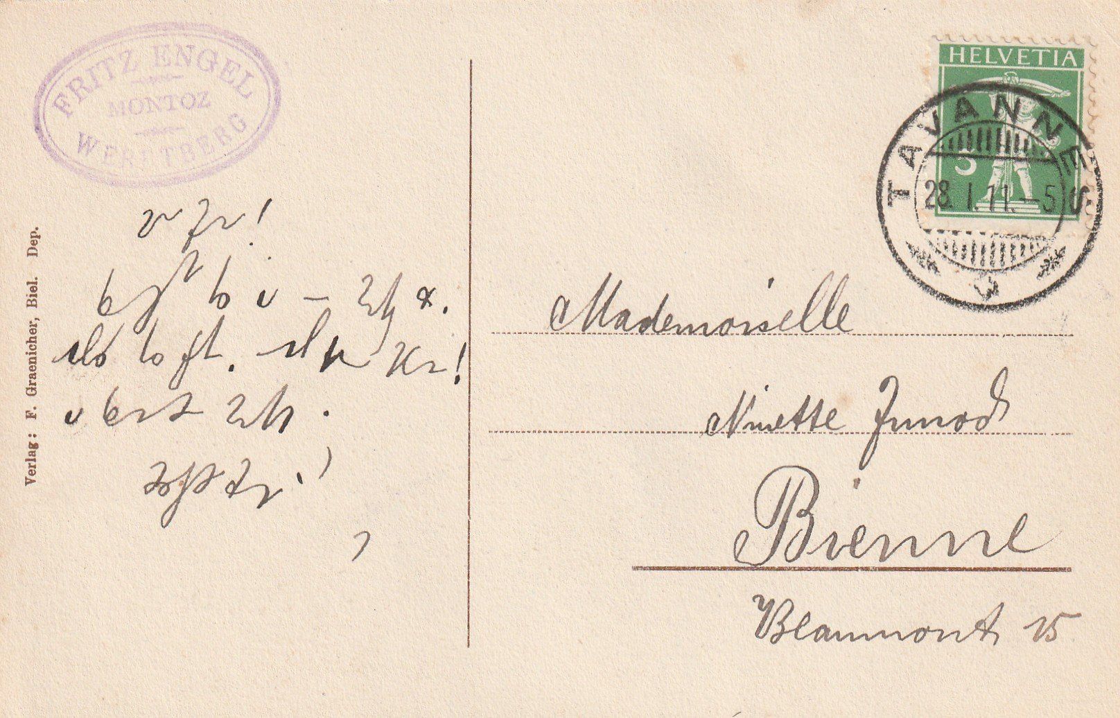 Cartoline postali: Montoz - Werdtberg – Usato da Rorschacherberg venduto da fratovi2 1
