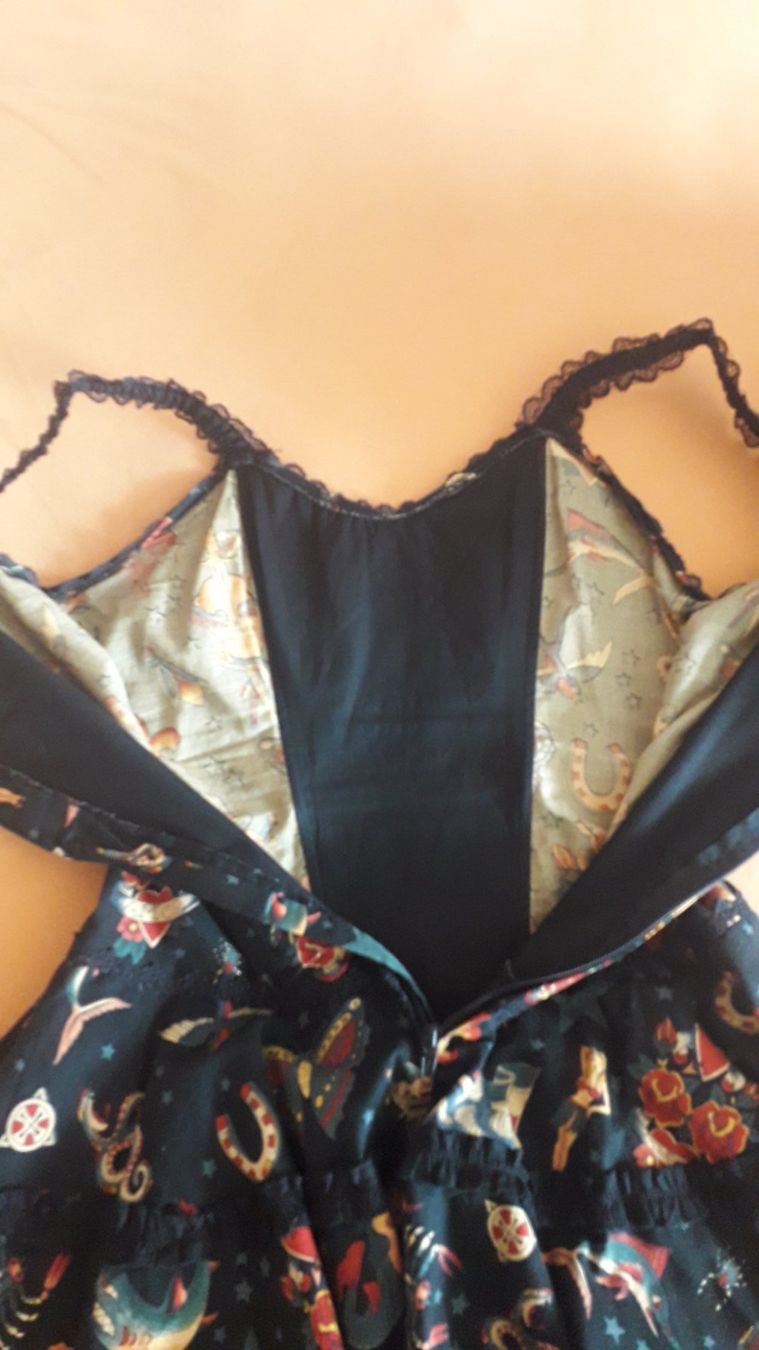 Lotti di vestiti: Rockabilly Kleid mit Tasche XS max. S – Usato da Muolen venduto da Schmetterling2019 3