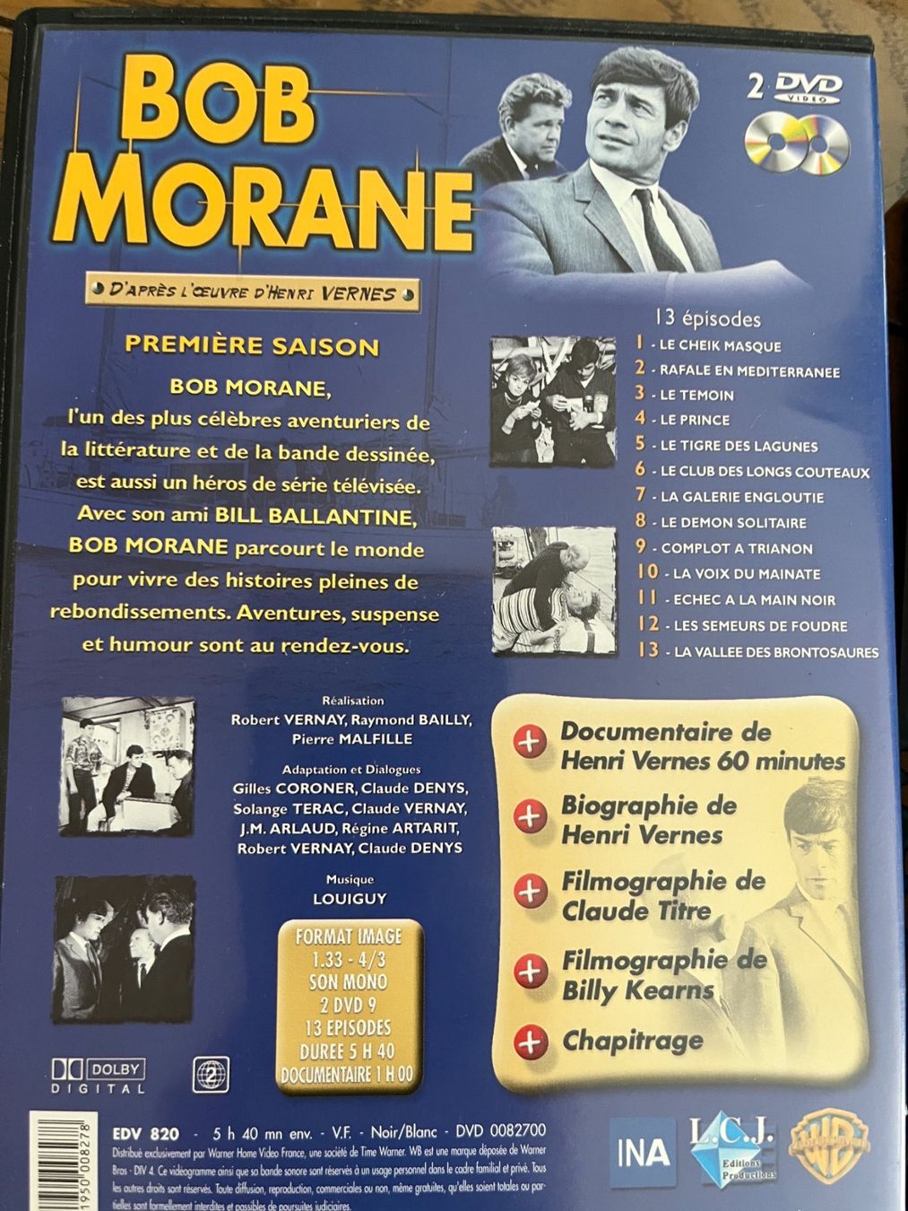 Tutti i DVDs: Bob Morane (DVD, Saison 1 & 2, 26 épisodes) – Usato da Vevey venduto da zecollector 1