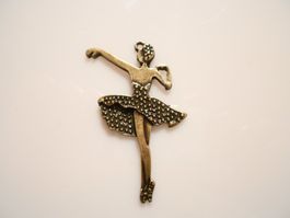 1 Stk.Ballerina, Messing Schmuckanhänger/-Teil.Twint:Ja.