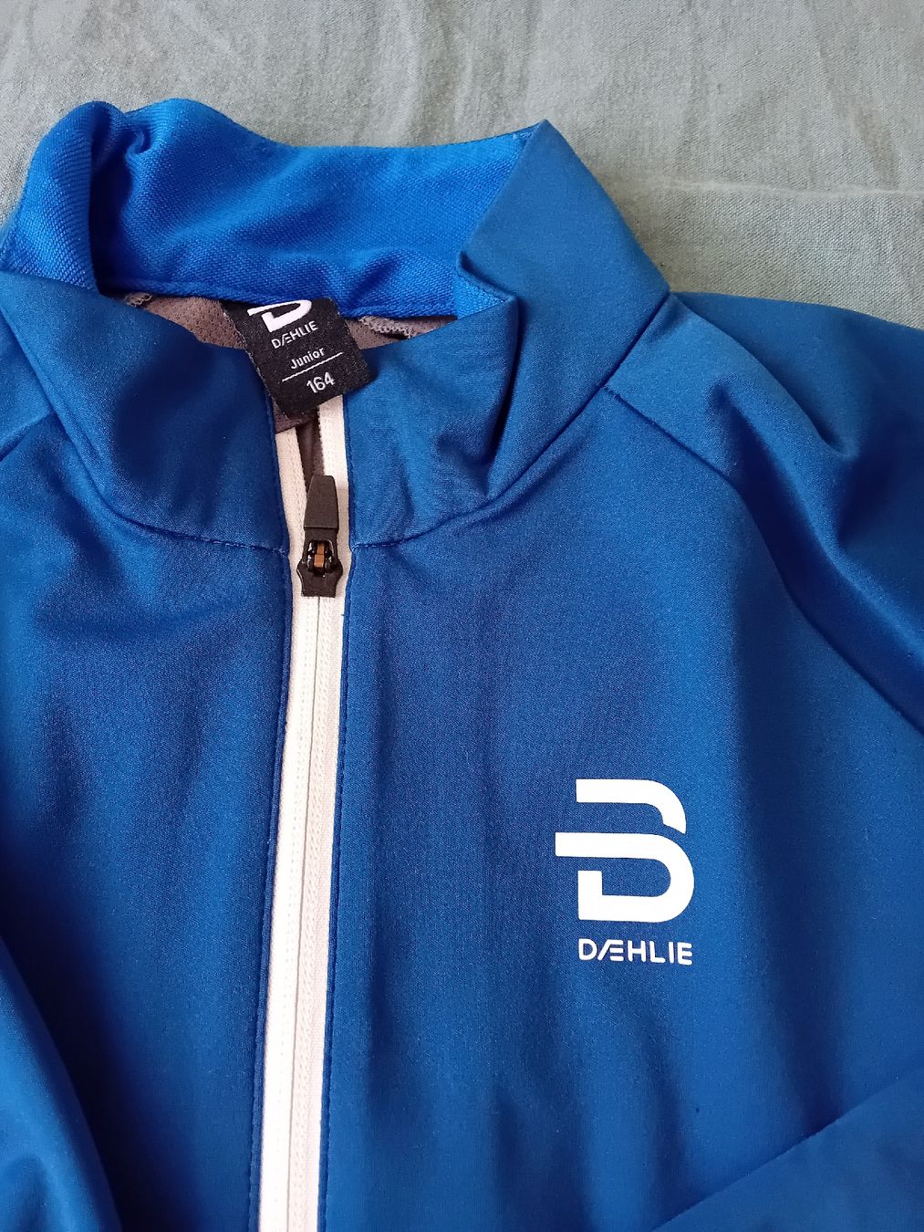 Giacche & Cappotti: Daehlie Junior blaue training Jacke, size 164 – Usato da Romanshorn venduto da milenva 1