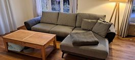 Ecksofa grau 290 x 170 cm gebrauchter Zustand