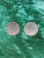 Deutsches Kaiserreich,  2 x1/2 Mark, 1906 A & 1907 F