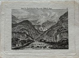Radierung - Johann Heinrich Meyer, Kerstenbach, Gotthard