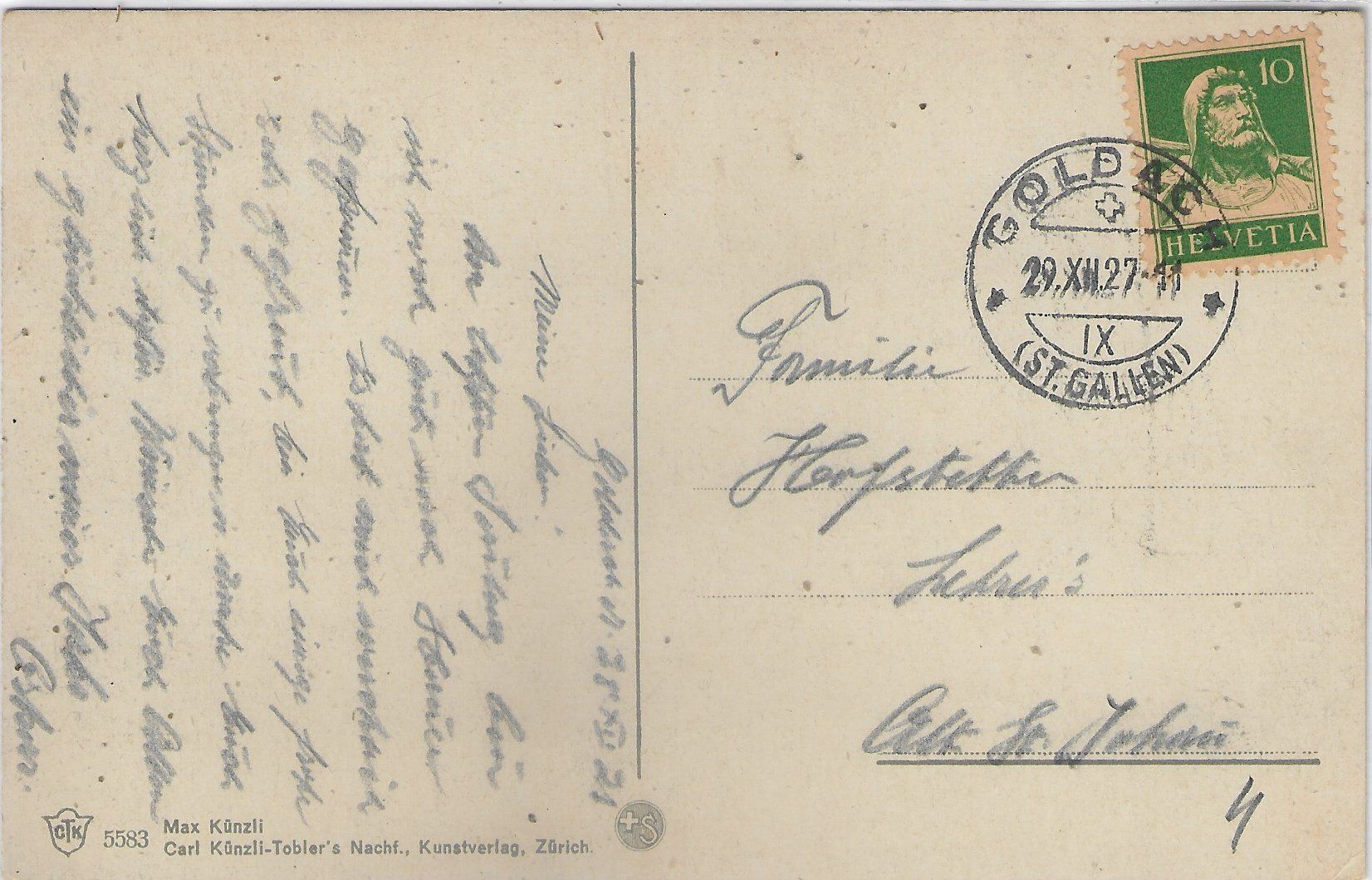 Cartoline postali: Rorschach - Generalansicht - Litho – Usato da Ettingen venduto da Kartenplanet 1