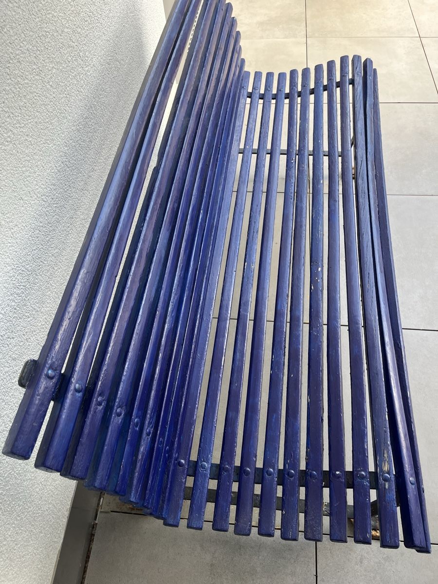 Panchine: Blaue Sitzbank aus Holz – Usato da Zürich venduto da Graefin_Lara 1